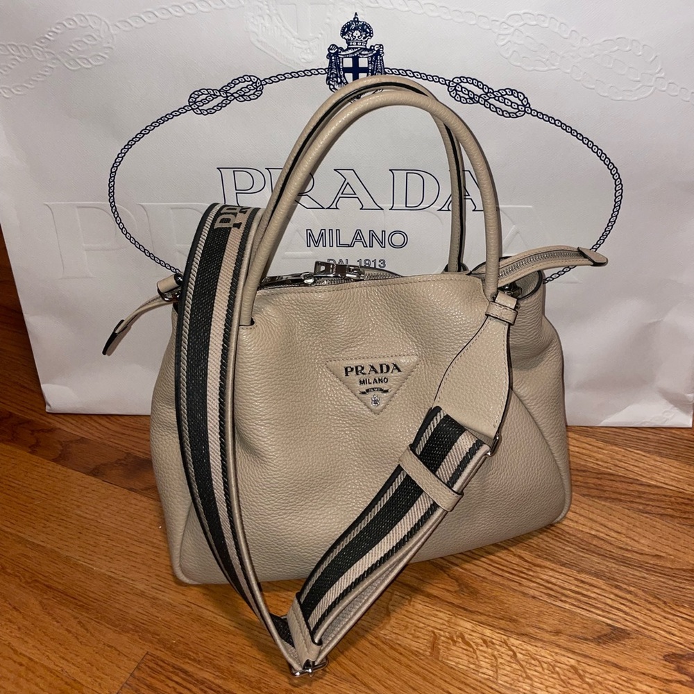 Sand Prada tote